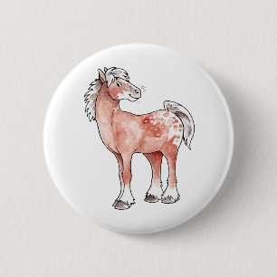 Appaloosa-Pferd Button