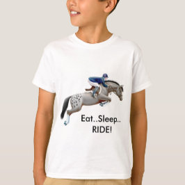 Appaloosa-Pferd essen Schlaf-FahrkinderT - Shirt