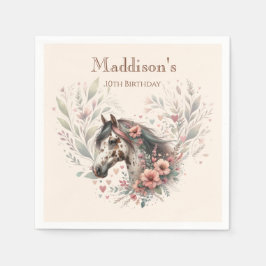 Appaloosa-Pferd Geburtstag Serviette
