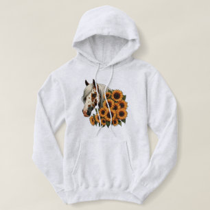 Appaloosa Pferd mit Sonnenblumen Hoodie