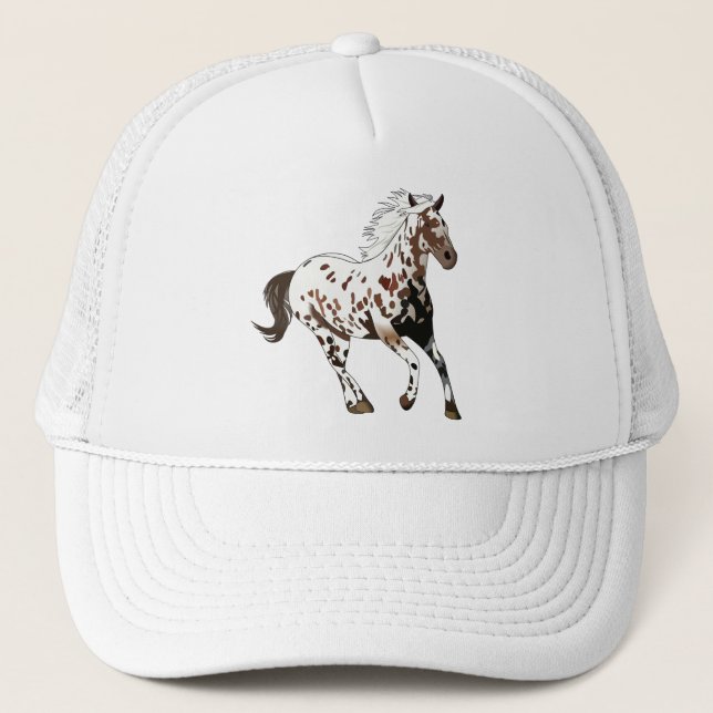 Appaloosa Pferd Truckerkappe (Vorderseite)
