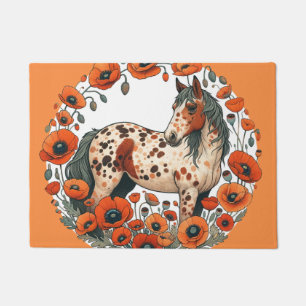 Appaloosa Pferde Mohn Appy Pferde Fußmatte