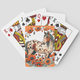 Appaloosa Pferde Mohn Appy Pferde Spielkarten
