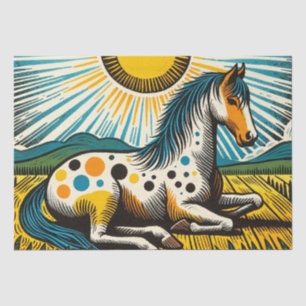Appaloosa Pferde Seidenpapier