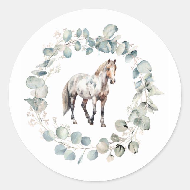 Appaloosa-Pferdeaufkleber Runder Aufkleber (Vorderseite)