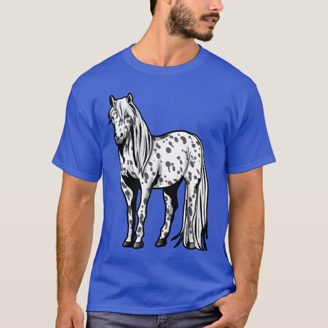 Appaloosa Pferdereiten Geschenk Pony Girl fami T-Shirt (Vorderseite)