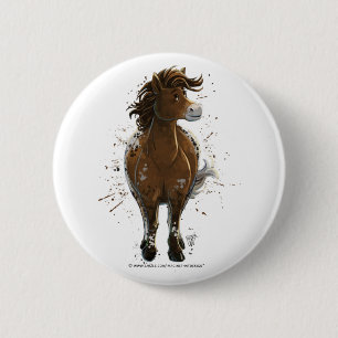 Appaloosa Pony Button