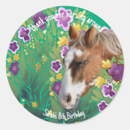 Appaloosa Rose Runder Aufkleber