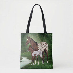 Appaloosa-Stute mit Fohlen