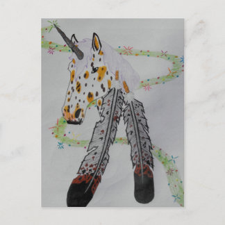 Appaloosa Unicorn Geschenkartikel Postkarte