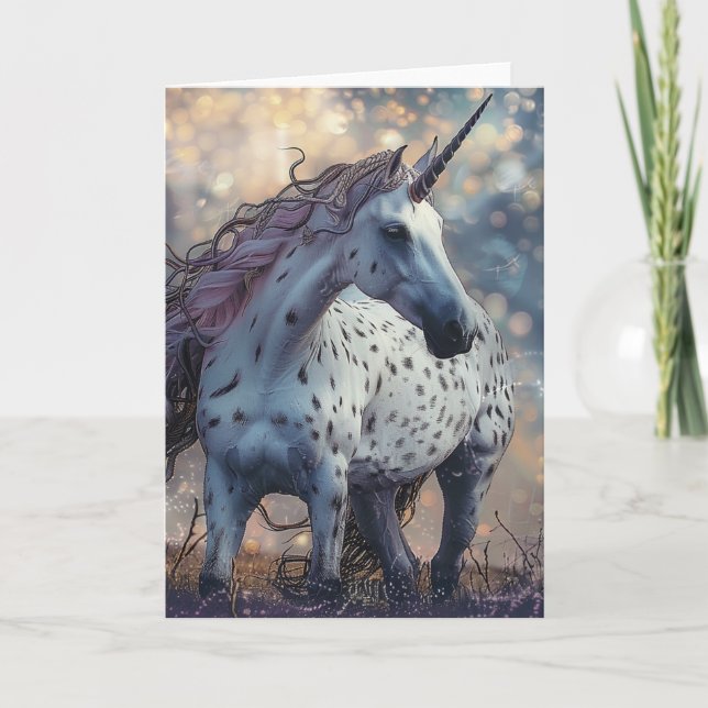 Appaloosa Unicorn Karte (Vorderseite)