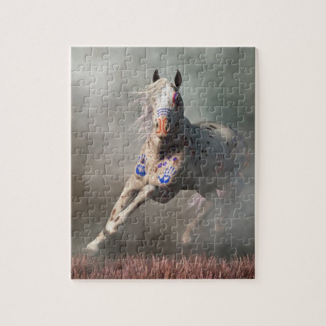 Appaloosa Warrior Horse Puzzle (Vertikal)
