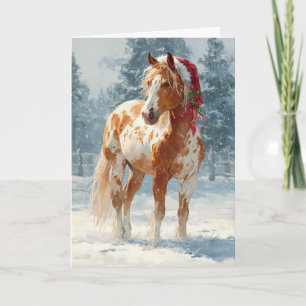 Appaloosa-Weihnachtsgrußkarte Feiertagskarte