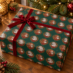 Appaloosa Weihnachtskränze Feiertag Geschenkpapier