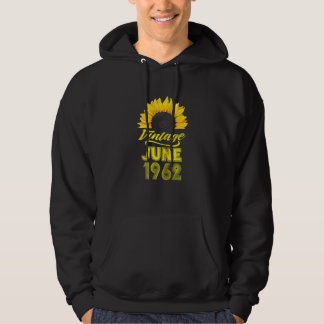 Apparel Sonnenblume Vintag Juni 1962 60 Birt Hoodie