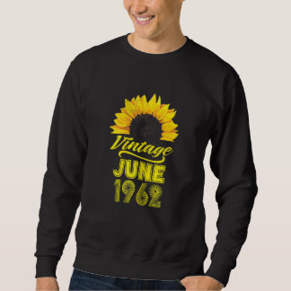 Apparel Sonnenblume Vintag Juni 1962 60 Birt Sweatshirt