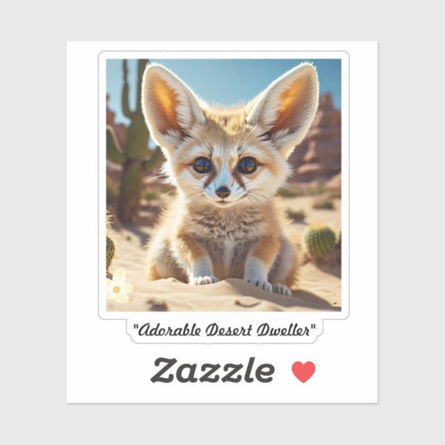 "Appeal von Fennec Fox" Aufkleber (Blatt)