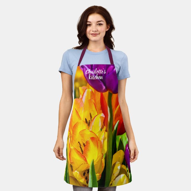 Appellante Tulip-Blume Schürze (Getragen)