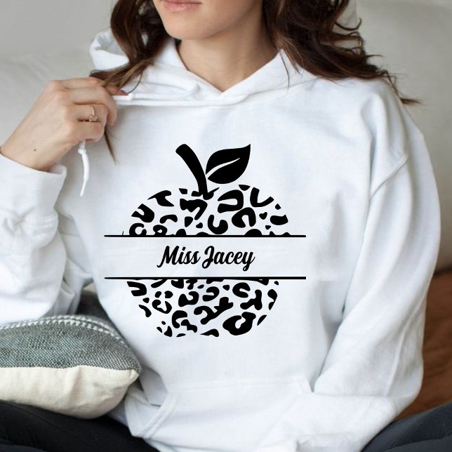 Appellername des personalisierten Lehrers, benutze Hoodie (Custom Teacher, Gift For Teacher, Apple Teacher, Personalized Name Teacher hoodie)