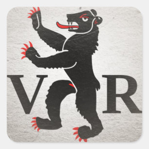 Appenzell Ausserrhoden Quadratischer Aufkleber