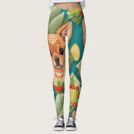 Appenzeller Dog Mosaik farbiges Muster Leggings