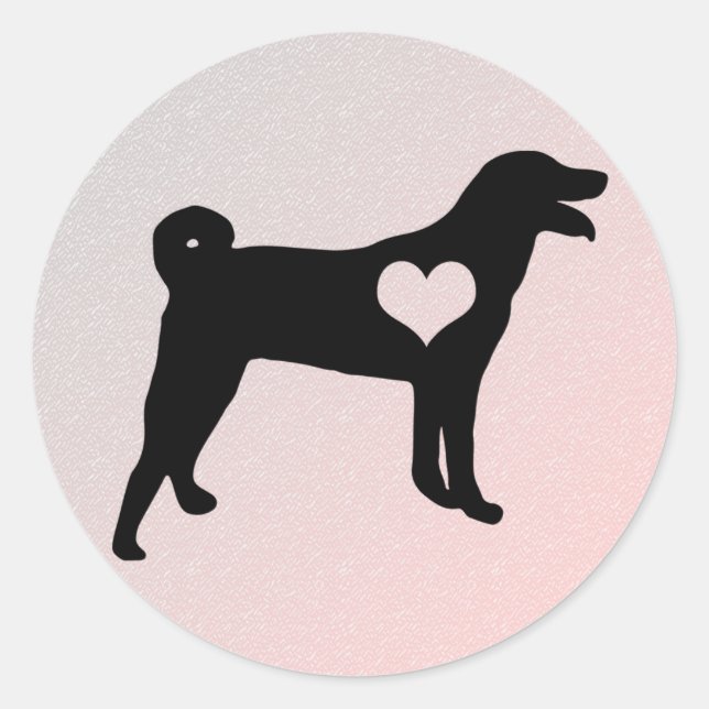 Appenzeller Sennenhund Heart Stickers (Vorderseite)