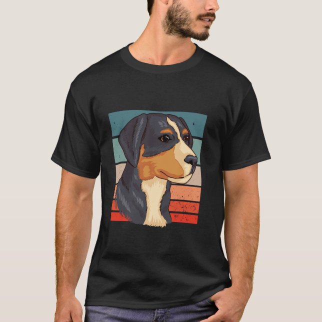 Appenzeller Sennenhund Schweizer Hunde Herding T-Shirt (Vorderseite)