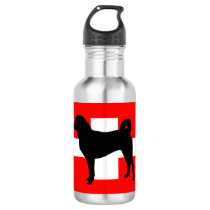 Appenzeller Sennenhund silo switzerland flag.png Trinkflasche
