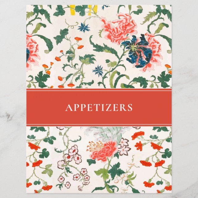 Appetizer Rezept Division | Stilvoll floral (Vorderseite)