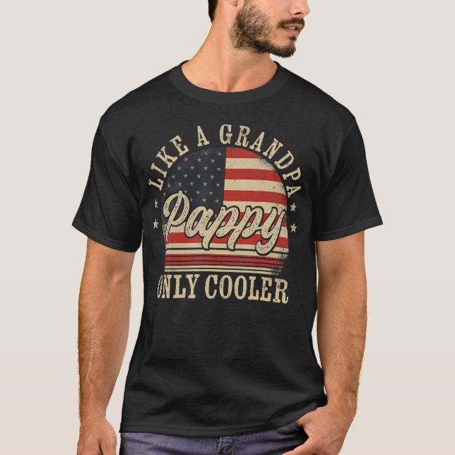 Applaus wie ein Opa nur Cooler Pappy Vaterschaft D T-Shirt (Vorderseite)