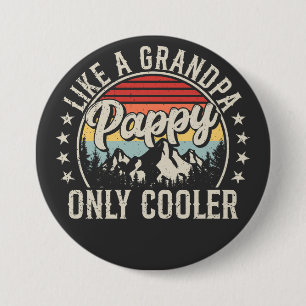 Applaus wie ein Opa nur Cooler Retro-Runde Button