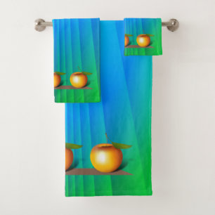 Apple 3-d badhandtuch set
