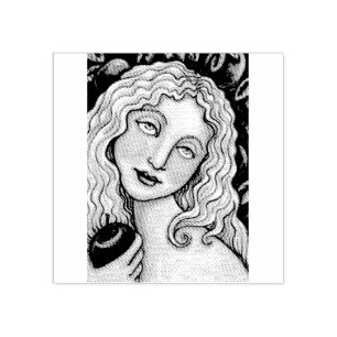 APPLE AND EVE FOLART, EDEN RUBBER BRIEFMARKE *Benu Gummistempel