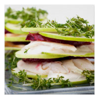Apple and trout appetizer