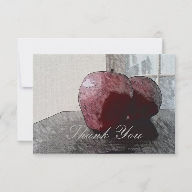 Apple Art Danke-Card Dankeskarte (Vorderseite)