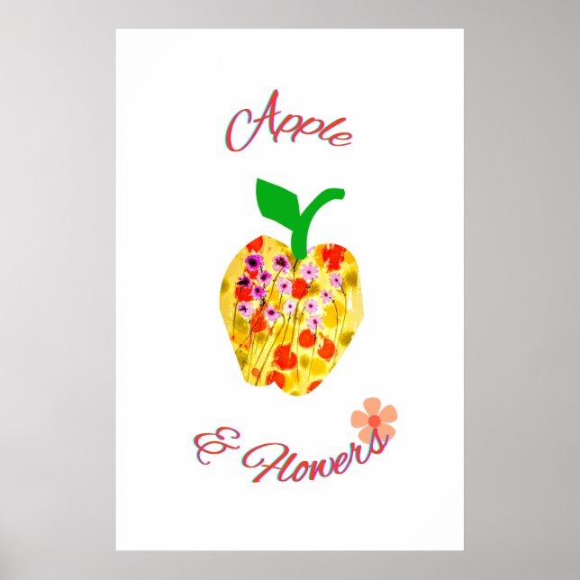 Apple Art Print Poster (Vorne)