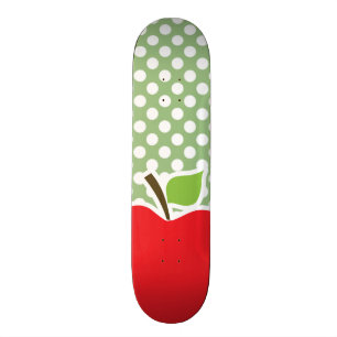 Apple auf Laurel Green Polka Dots Skateboard