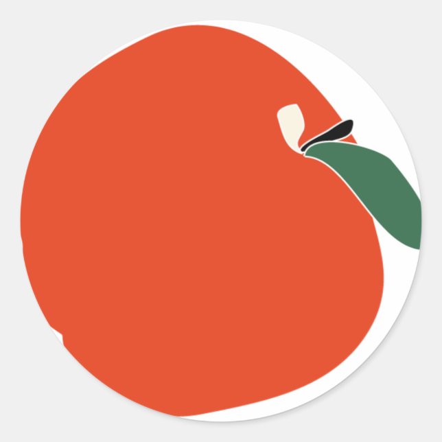 Apple-Aufkleber Runder Aufkleber (Vorderseite)