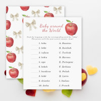 Apple Baby Dusche - Baby auf der ganzen Welt
