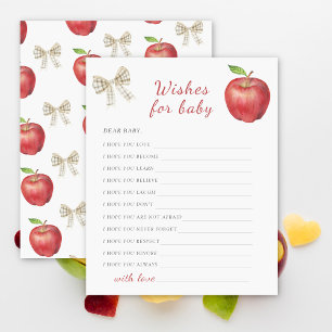 Apple Baby Dusche Wünsche für das Baby