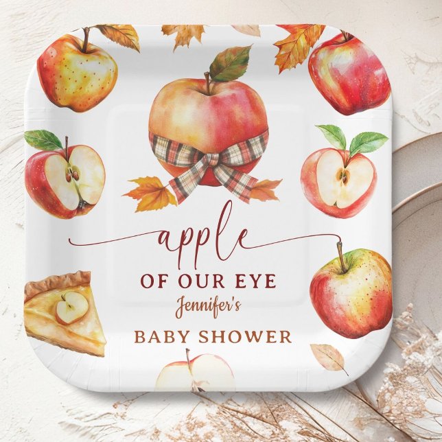 Apple Baby Duwer Gender neutral Pappteller (Von Creator hochgeladen)