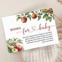 Apple Baby Shower Fall Orchard Bücher für Baby