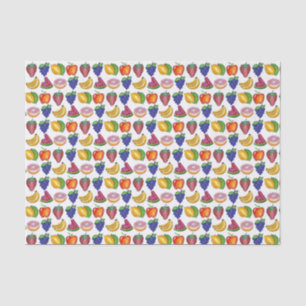 Apple Banana Lemon Limon Trauben Berry Fruchtsalat Seidenpapier