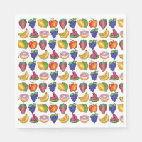 Apple Banana Lemon Limon Trauben Berry Fruchtsalat