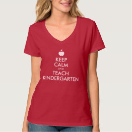 Apple Behielt Calm und lehre Kindergarten T-Shirt