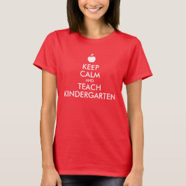 Apple Behielt Calm und lehre Kindergarten T-Shirt