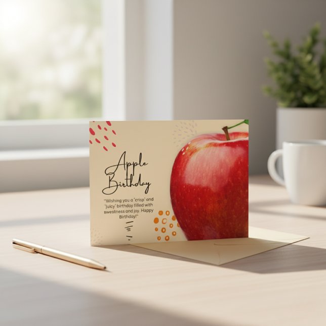 Apple Birthday Card Karte (Apple Birthday Card)