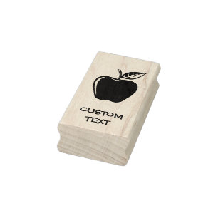 Apple Black Gummistempel