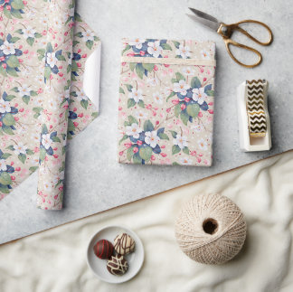 Apple Blossom (Albescent White) Geschenkpapier