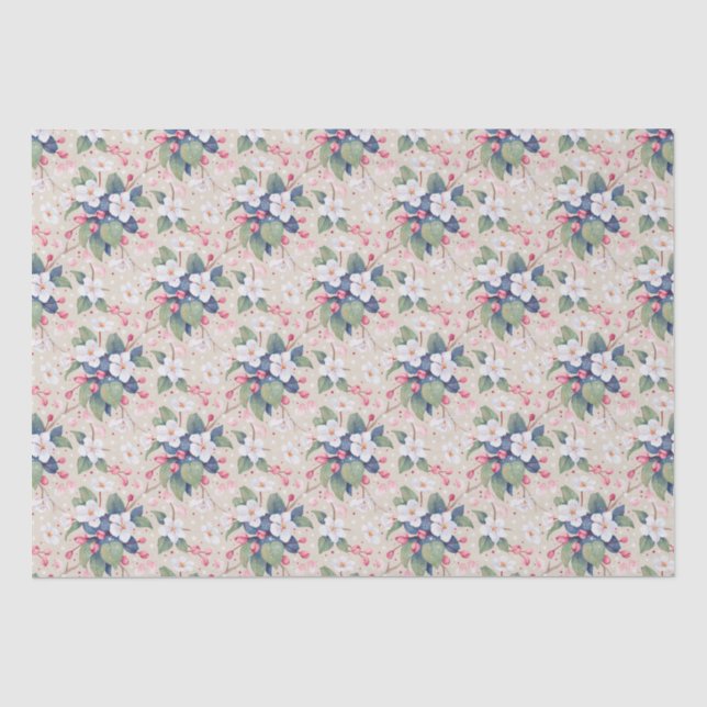 Apple Blossom (Albescent White) Seidenpapier (Vorderseite)